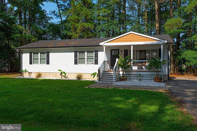 120 Robin Hood, Ocean Pines, MD 21811 - view of front of property with a porch and a front lawn