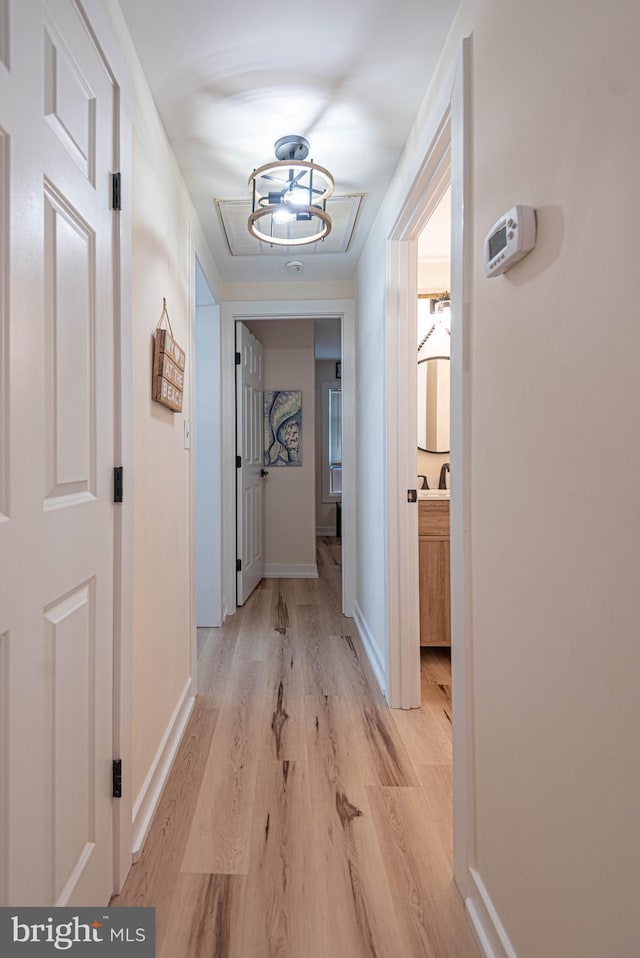 120 Robin Hood, Ocean Pines, MD 21811 - hallway with light wood-type flooring and baseboards