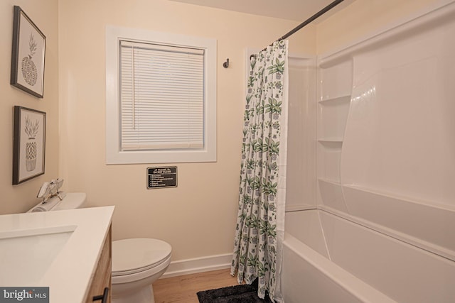 120 Robin Hood, Ocean Pines, MD 21811 - full bath with wood finished floors, vanity, and shower / bath combo