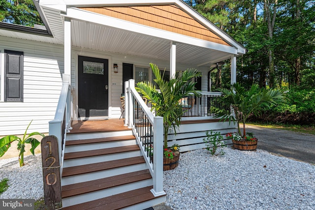 120 Robin Hood, Ocean Pines, MD 21811 - doorway to property with covered porch