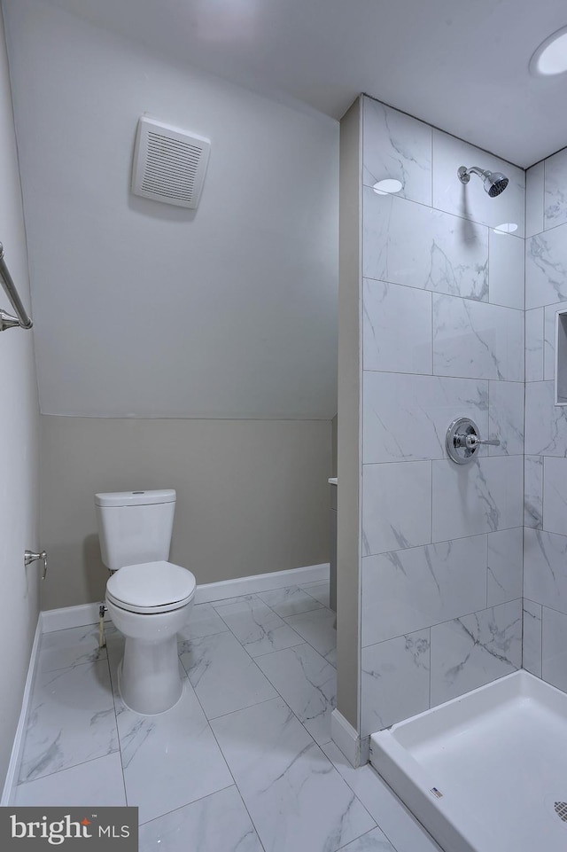 1204 Krueger Ave, Rosedale, MD 21237 - full bathroom featuring marble finish floors and a shower stall