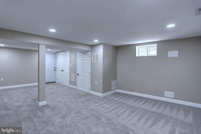 1204 Krueger Ave, Rosedale, MD 21237 - basement with carpet flooring and recessed lighting
