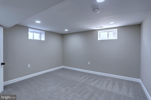 1204 Krueger Ave, Rosedale, MD 21237 - basement with recessed lighting and carpet