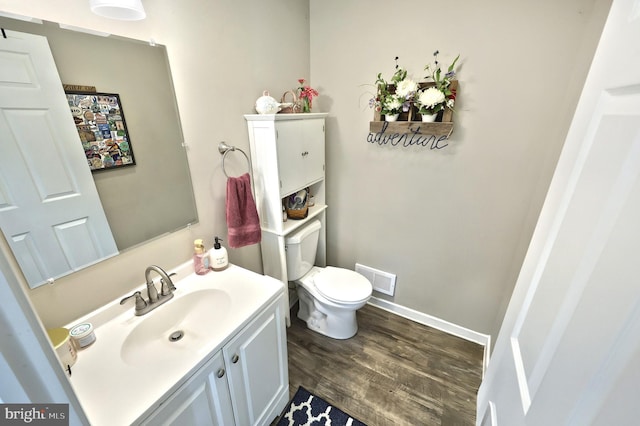 75 Railroad Ave, York Haven, PA 17370 - half bathroom featuring vanity and wood finished floors