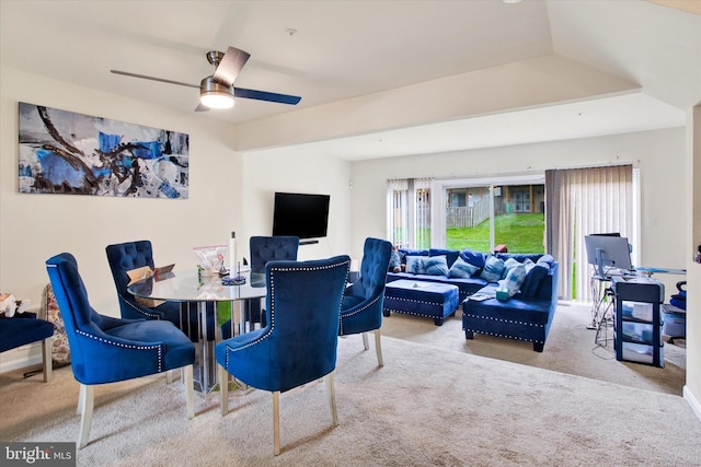 37 Joyceton Way, Upper Marlboro, MD 20774 - dining area featuring carpet floors and ceiling fan