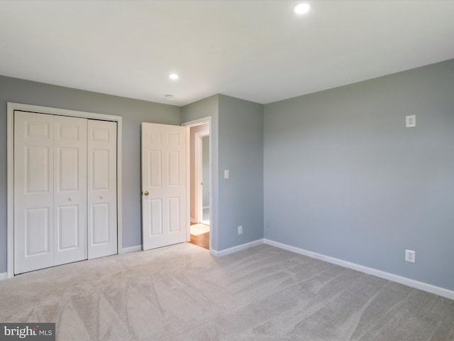 8175 Stone Bridge Rd, Greencastle, PA 17225 - unfurnished bedroom featuring carpet floors, recessed lighting, and a closet