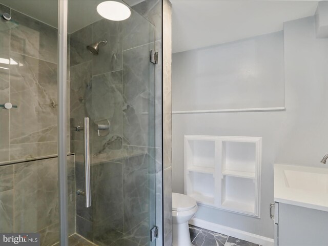 8175 Stone Bridge Rd, Greencastle, PA 17225 - full bathroom featuring vanity and a shower stall