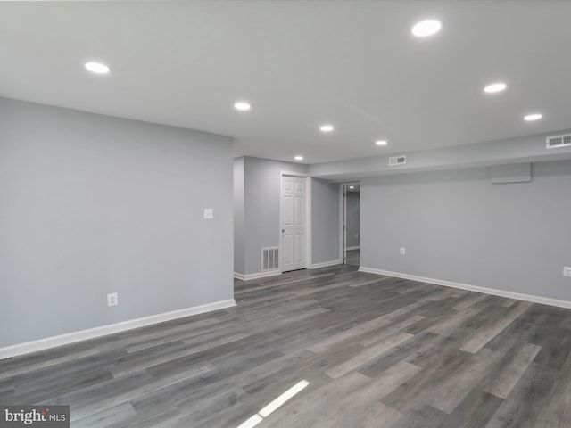 8175 Stone Bridge Rd, Greencastle, PA 17225 - finished basement featuring recessed lighting and dark wood-style flooring