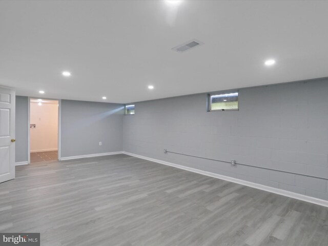 8175 Stone Bridge Rd, Greencastle, PA 17225 - basement featuring wood finished floors and recessed lighting