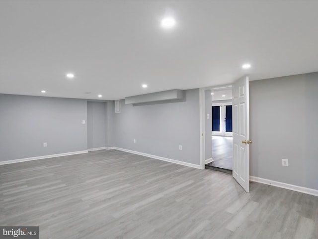 8175 Stone Bridge Rd, Greencastle, PA 17225 - finished below grade area with wood finished floors and recessed lighting