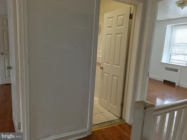 1420 Magee Ave, Philadelphia, PA 19111 - hallway with radiator heating unit and wood finished floors