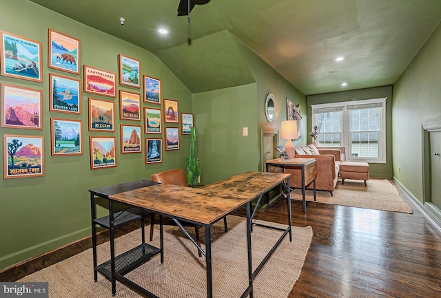 712 Arch Hall Ln, Alexandria, VA 22314 - dining space featuring wood finished floors and recessed lighting