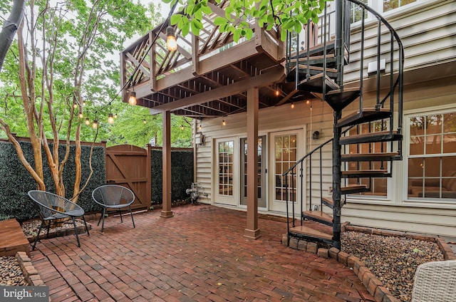 712 Arch Hall Ln, Alexandria, VA 22314 - view of patio featuring a gate