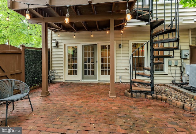 712 Arch Hall Ln, Alexandria, VA 22314 - view of patio with stairway