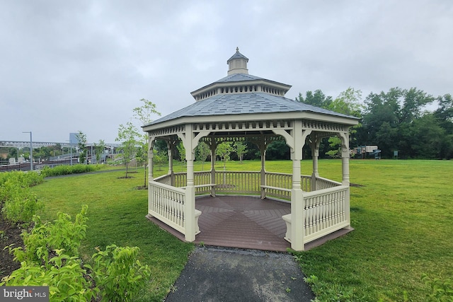 712 Arch Hall Ln, Alexandria, VA 22314 - view of community with a gazebo and a yard