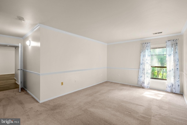 435 Christopher Ave Unit 23, Gaithersburg, MD 20879 - carpeted spare room with crown molding and a smoke detector
