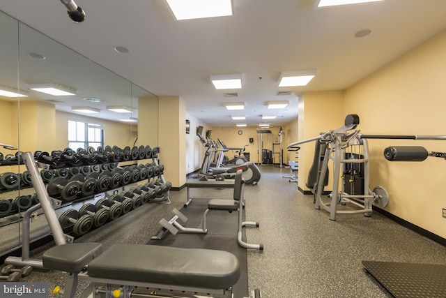 910 M St NW Unit 708, Washington, DC 20001 - exercise room featuring baseboards