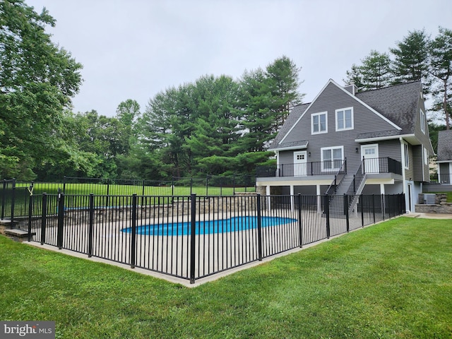 2508 Flagg Meadow Ct, Finksburg, MD 21048 - view of swimming pool featuring stairway