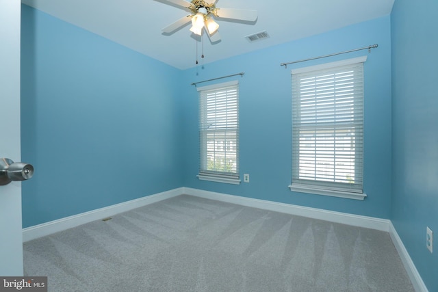 2066 Capstone Cir, Herndon, VA 20170 - carpeted spare room with baseboards and ceiling fan