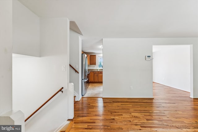 4376 Rock Ct, Waldorf, MD 20602 - hall with light wood-type flooring and baseboards