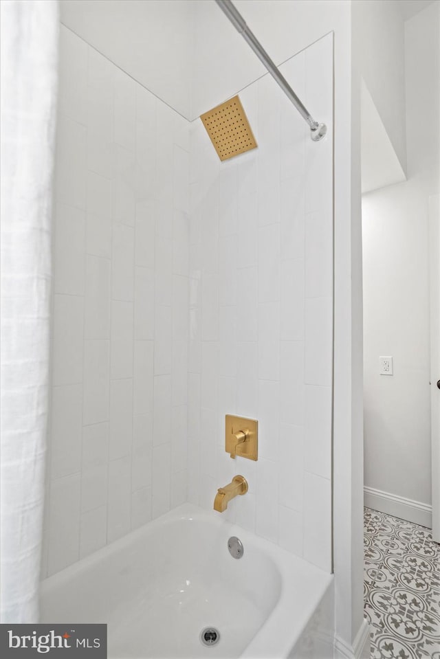 3402 Stevenswood Ct, Baltimore, MD 21244 - bathroom with shower / tub combination and baseboards