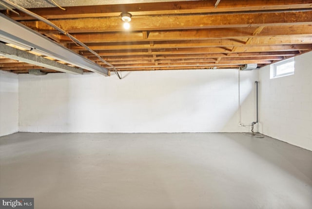 3402 Stevenswood Ct, Baltimore, MD 21244 - below grade area with concrete block wall