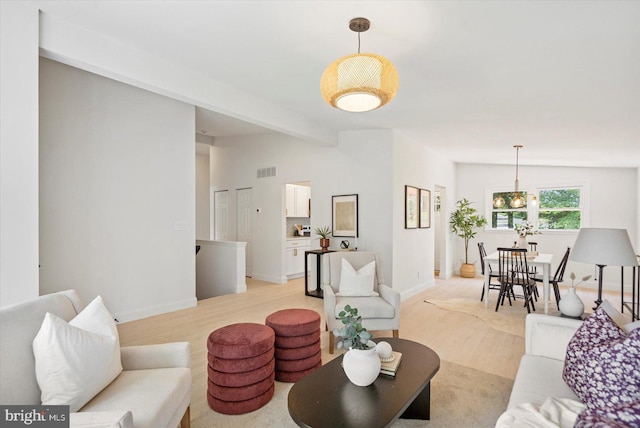 3402 Stevenswood Ct, Baltimore, MD 21244 - living area with light wood finished floors