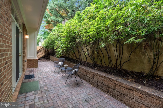 3929 Vacation Ln, Arlington, VA 22207 - fenced backyard with a patio