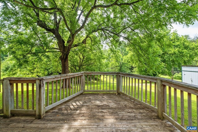 343 Burnt Tree Way, Orange, VA 22960 - wooden terrace featuring a yard
