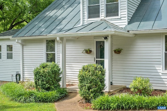 343 Burnt Tree Way, Orange, VA 22960 - doorway to property with a standing seam roof and a metal roof