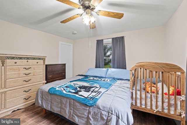 3519 Sunset Ave, Williamstown, NJ 08094 - bedroom featuring wood finished floors and a ceiling fan