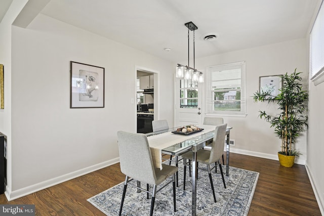 8328 Merrymount Dr, Baltimore, MD 21244 - dining room with baseboards and dark wood-type flooring