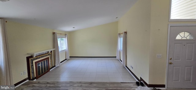 350 Juniper Ct, Herndon, VA 20170 - entryway with baseboards and a tiled fireplace