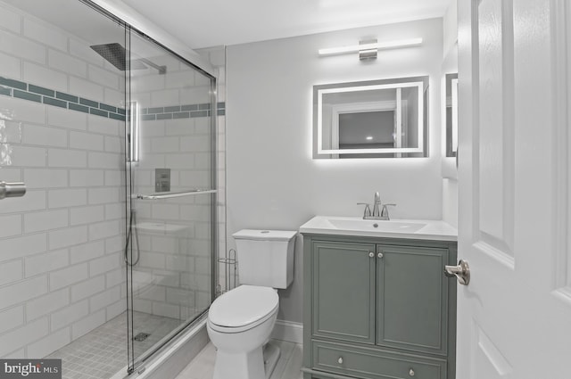 2 Stonehenge Cir Unit 2A-2, Baltimore, MD 21208 - bathroom featuring a shower stall and vanity