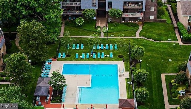 2 Stonehenge Cir Unit 2A-2, Baltimore, MD 21208 - aerial view of a pool area