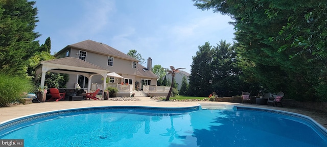 22 Millway Rd, Lumberton, NJ 08048 - swimming pool featuring a gazebo, a patio, and a wooden deck