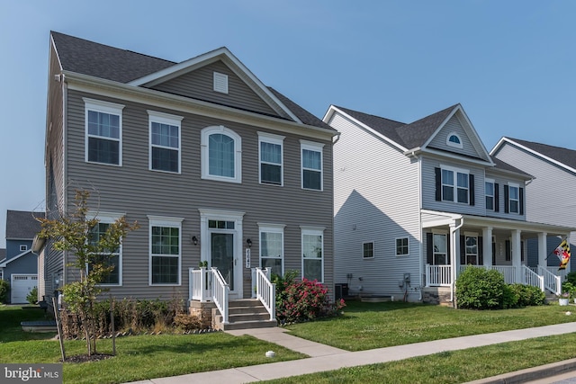 6647 Ballenger Run Blvd, Frederick, MD 21703 - view of front facade with a front lawn and a porch