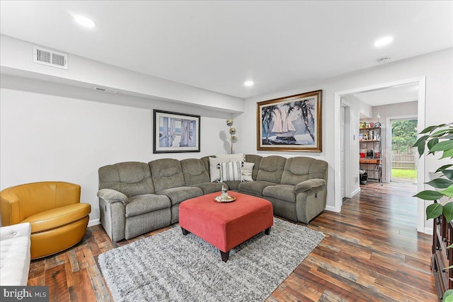 15 Willow Ct, Elkton, MD 21921 - living room with dark wood-style flooring and recessed lighting
