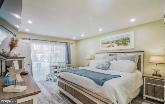 405 Ocean Ave Unit 110, Wildwood, NJ 08260 - bedroom with wood finished floors and recessed lighting