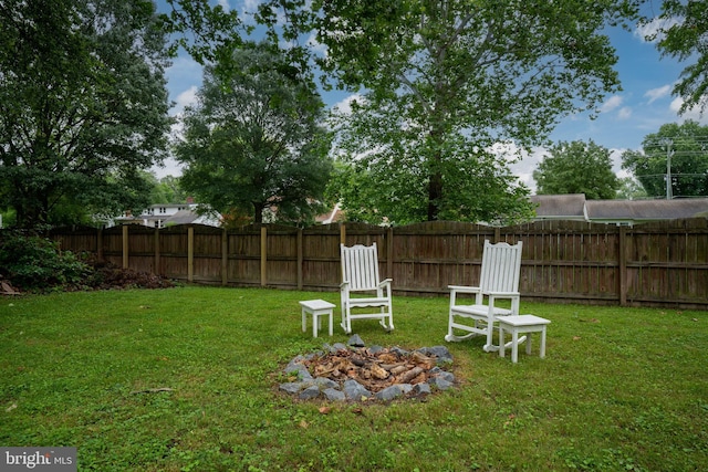 5379 Payne Dr, King George, VA 22485 - view of yard with a fire pit