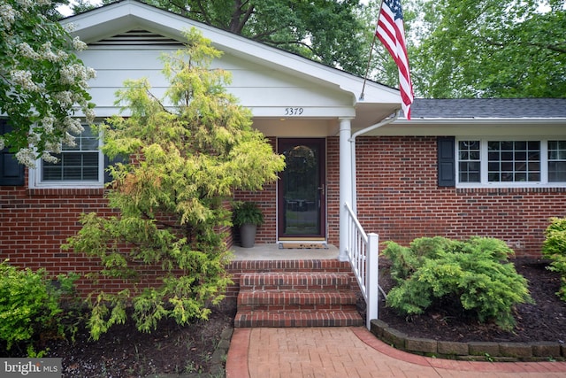 5379 Payne Dr, King George, VA 22485 - view of exterior entry featuring brick siding