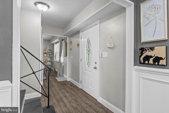 31 Mercator Ln, Willingboro, NJ 08046 - entryway with stairway and wood finished floors