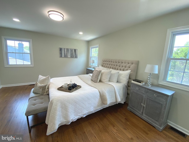 3103 Woodhaven Dr, Cinnaminson, NJ 08077 - bedroom with dark wood-style floors and recessed lighting