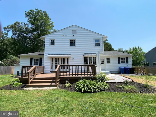 3103 Woodhaven Dr, Cinnaminson, NJ 08077 - rear view of property featuring a deck