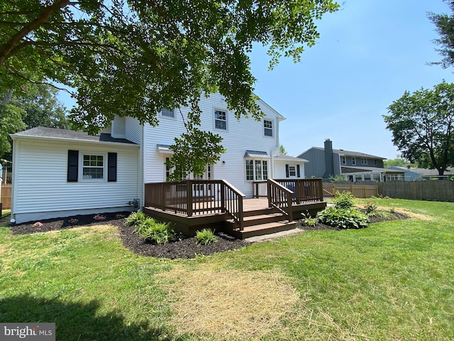 3103 Woodhaven Dr, Cinnaminson, NJ 08077 - back of house with a deck
