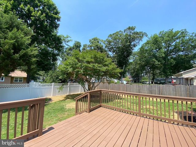 3103 Woodhaven Dr, Cinnaminson, NJ 08077 - wooden deck with a fenced backyard