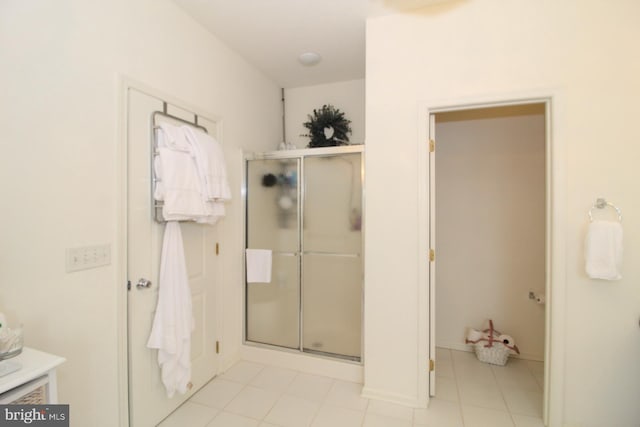 802 Chesapeake Ct, Newark, DE 19702 - bathroom featuring a stall shower, tile patterned flooring, and vanity