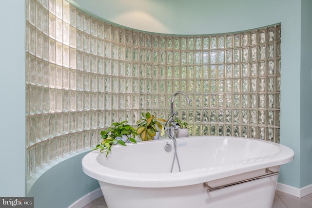 11 Forest Rdg, Newark, DE 19711 - full bath with a freestanding tub and tile patterned floors