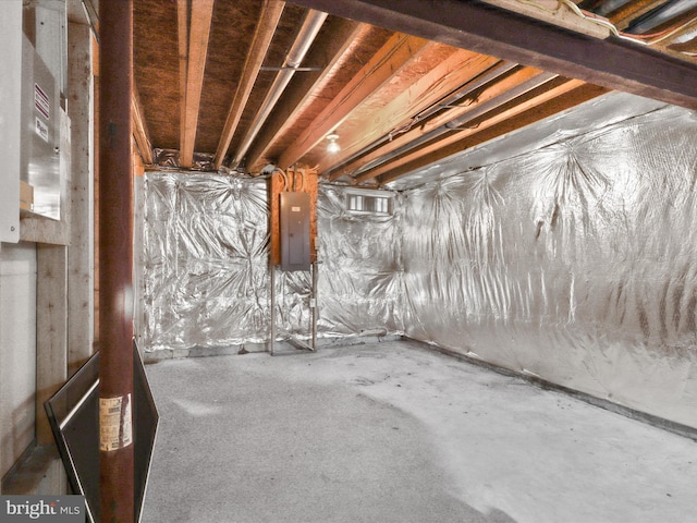 2135 Vittoria Ct Unit 33, Bowie, MD 20721 - unfinished below grade area with electric panel