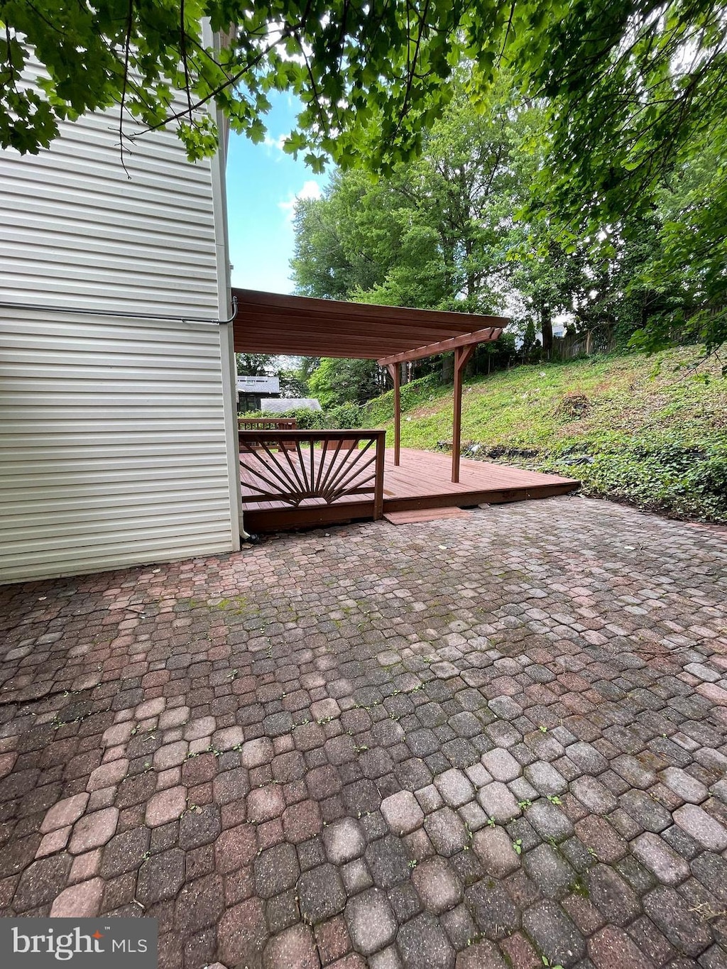 8701 Etta Dr, Springfield, VA 22152 - view of patio with a deck